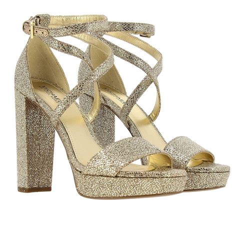 michael kors gold platform|Michael Kors heels platform.